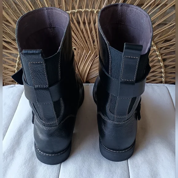 Montana Black Leather Buckle Boots_9 - Picture 3 of 6